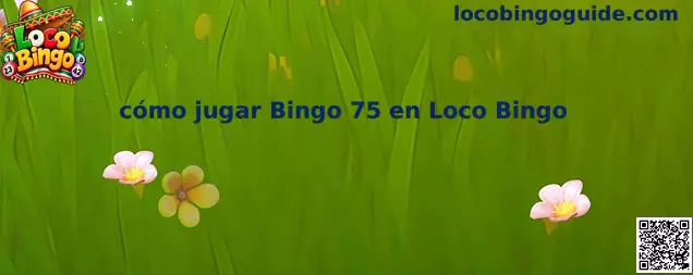 Imagen explicativa para aprender cómo jugar Bingo 75 en Loco Bingo, reconocer los cartones y seguir los números sorteados