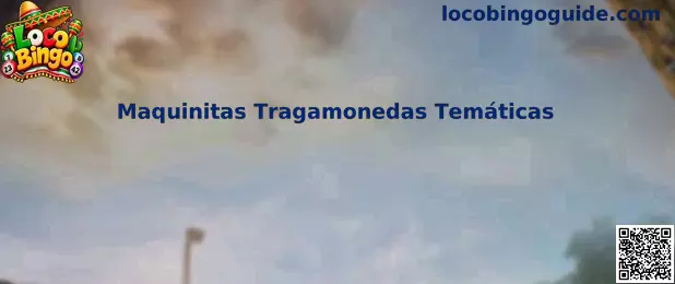Ilustración de maquinitas tragamonedas temáticas como entretenimiento virtual complementario de Loco Bingo
